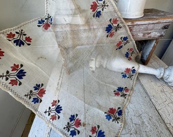 26x25 トルコの手刺繍タオル 織物 ベール ウェディング刺繍