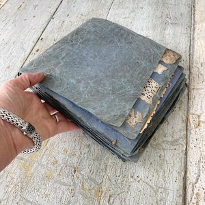 165 piece RARE samples Antique French crochet lace sampler book 1900-1920 blue binder the Textile Trunk image 2