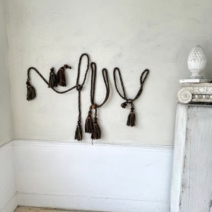Juego de 7 borlas para sujetar cortinas, borlas para sujetar cortinas, adorno de pasamanería Chateau 1870, tratamiento exclusivo para ventanas, respetuoso con el medio ambiente