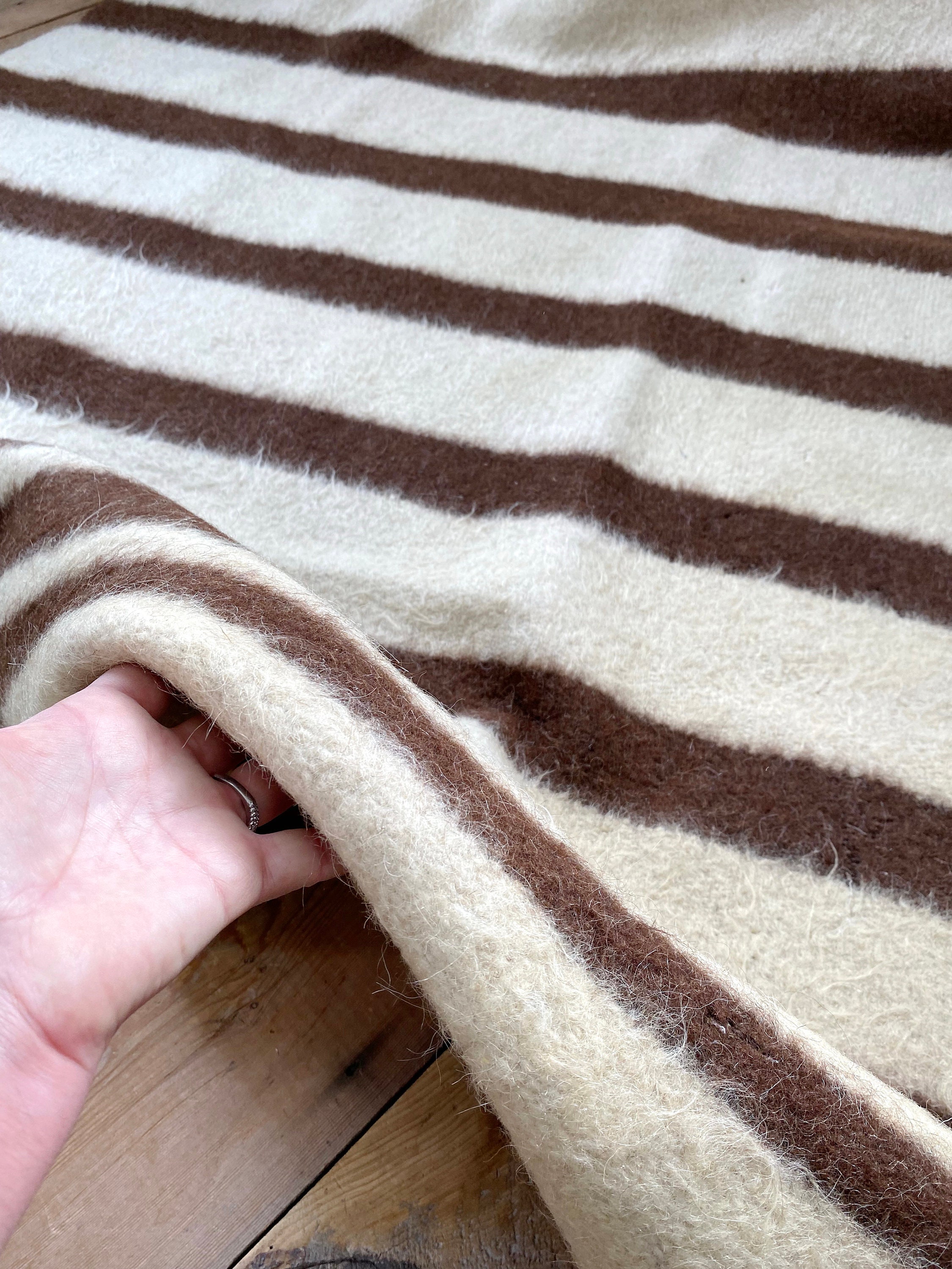 VINTAGE 100% MOHAIR BLANCKET ショール 超肉厚 VINTAGE 100% MOHAIR