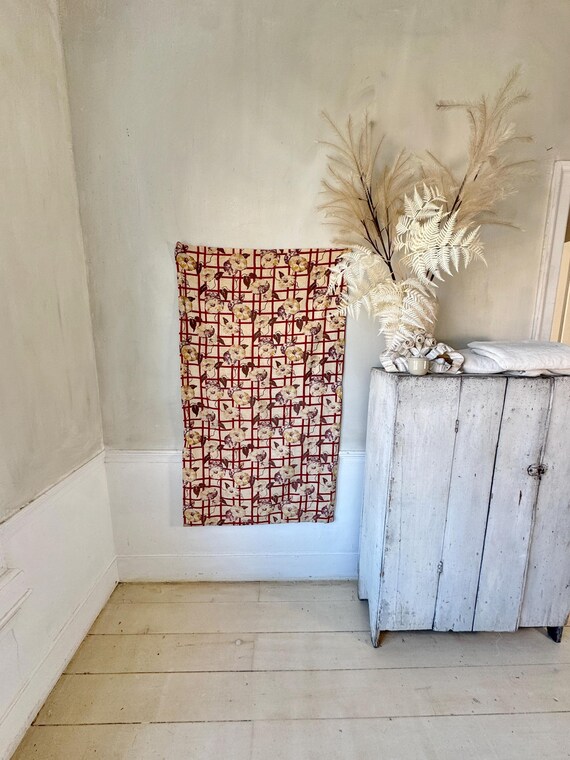 26x32 (52インチあり) アンティーク フランス ファブリック 1925 1920