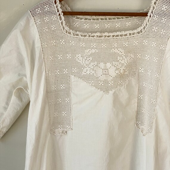 AMAZING Lace American Antique Woman's nightdress … - image 3