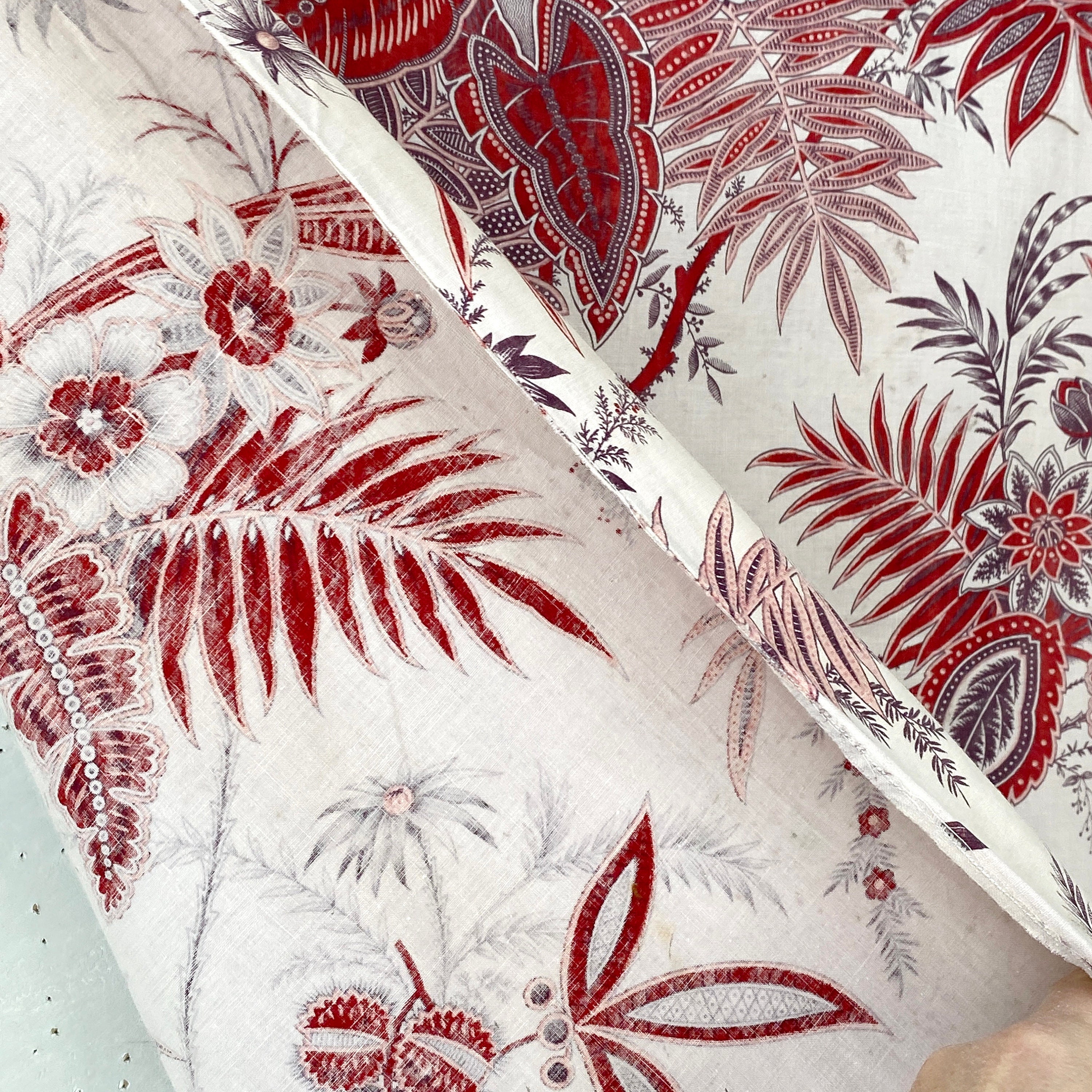 洋書　FRENCH TEXTILES 19th C. French Hand-painted Textile Design - Etsy