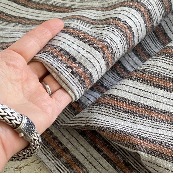 4.36 Yards X 60 French Striped Stripe Workwear Unused 1940