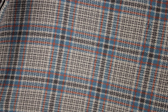 Blue Plaid Shirt or Tunic circa 1920 mens cotton … - image 1