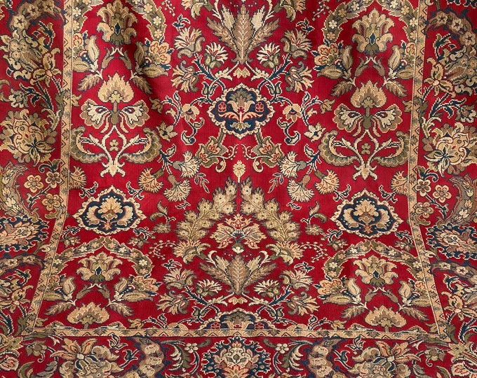 Antique French Tapestry Curtain Drape HEAVY Jacquard Weave C 1900