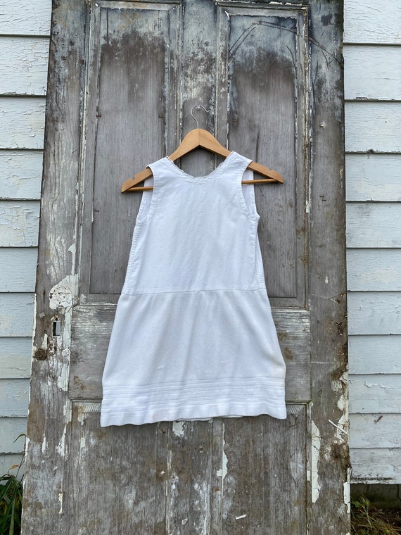 1930's French dress child's clothing girl's white