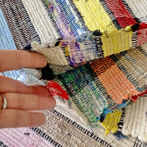 10 Yard Bolt European Rag Rug 21 Inches Wide Striped Colorful Stair or ...