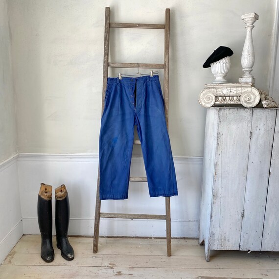 Pantaloni blu con vita da 33 pollici, pantaloni sbiaditi