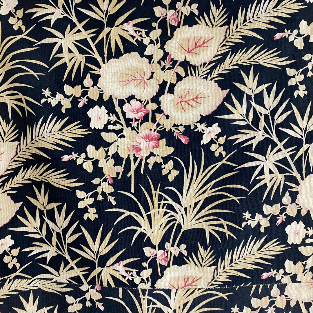 Rideau à oeillets motif fleurs - Rouge - 140x260 cm - Coton | Leroy Merlin