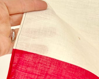 32x32 Antique French Flag Nautical ? Red White Blue Cotton 19th