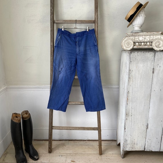 Vintage Antique French Trousers Pants Workwear Wo… - image 2