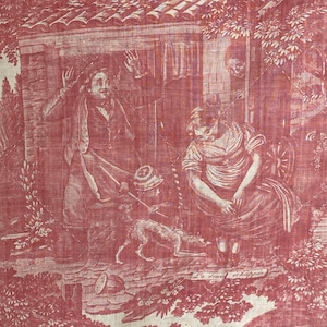 Tela antigua de Normandía "Carta de recomendación" Cottagecore Farmhousecore Textil de granja acolchado The Textile Trunk Francés Francia