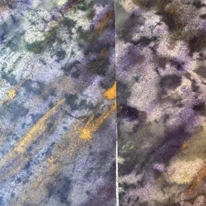 9.25x6.75 Antique French Marbled Paper ~ Hand-Marbled Unique Art Paper c1800s ~ Collectible Antique Paper for Framing or Display (Set of 2)