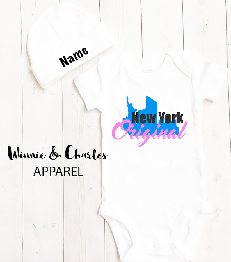 Baby Clothes New York Shirt Hospital Outfit Baby Shower Gift Baby Gift Take Home Outfit Coming Home Outfit New York Baby Bodysuit