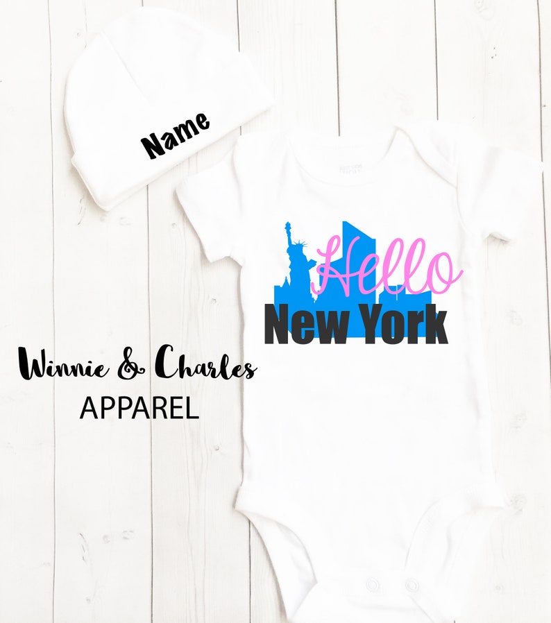 Baby Clothes New York Shirt Hospital Outfit Baby Shower Gift Baby Gift Take Home Outfit Coming Home Outfit New York Baby Bodysuit