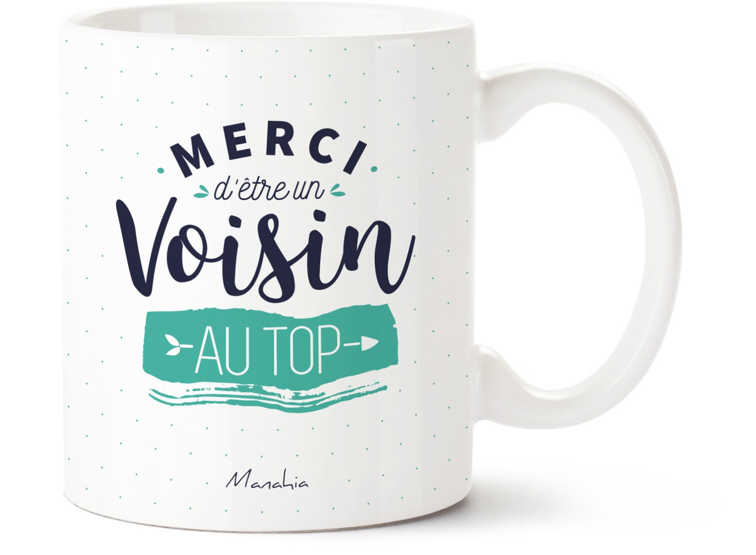 Mug Voisin | Merci d'être Un Au Top Imprimé en France Cadeau Voisine, Mug Pour Voisine