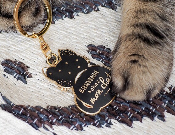 Porte Cles Chat Bienvenue Chez Mon Chat Cadeau Marrant Etsy Porte Cles Chat Bienvenue Chez Mon Chat Cadeau Marrant Etsy