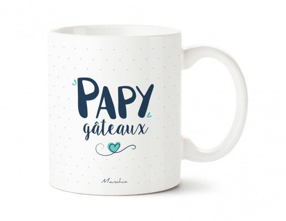 Mug Papy Papy Gâteaux Imprimé En France Manahia Cadeau Papy, Tasse Papy,  Fête Des Grands Pères, Cadeau Noël Papy 