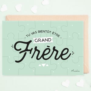 Puzzle Tu vas bientôt être grand frère