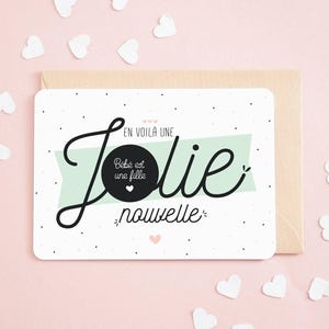 Carte à gratter Bébé est une fille