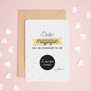 Carte à gratter mamie Tu vas être mamie