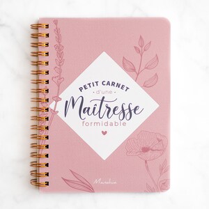 Carnet maîtresse, Petit carnet d'une maîtresse formidable Cadeau maîtresse , merci maîtresse , carnet personnalisé maîtresse image 1