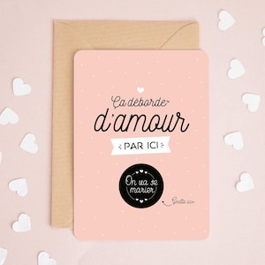 Carte à gratter On va se marier