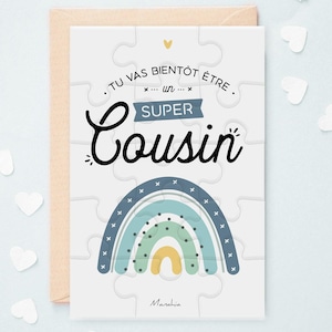 Puzzle Cousin Tu vas bientôt être un super cousin