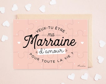 Carte Marraine Etsy
