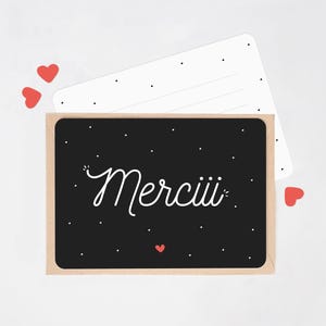 Carte Merciii, carte de remerciement, carte pour dire merci, carte pour remercier, carte merci