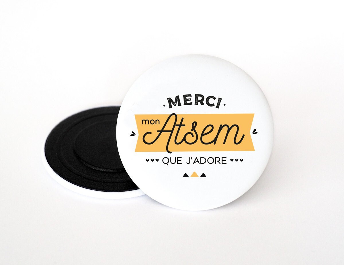 Magnet Atsem | Merci Mon Que J'adore Magnet Pour Atsem, Cadeau Fin d'année, Atsem