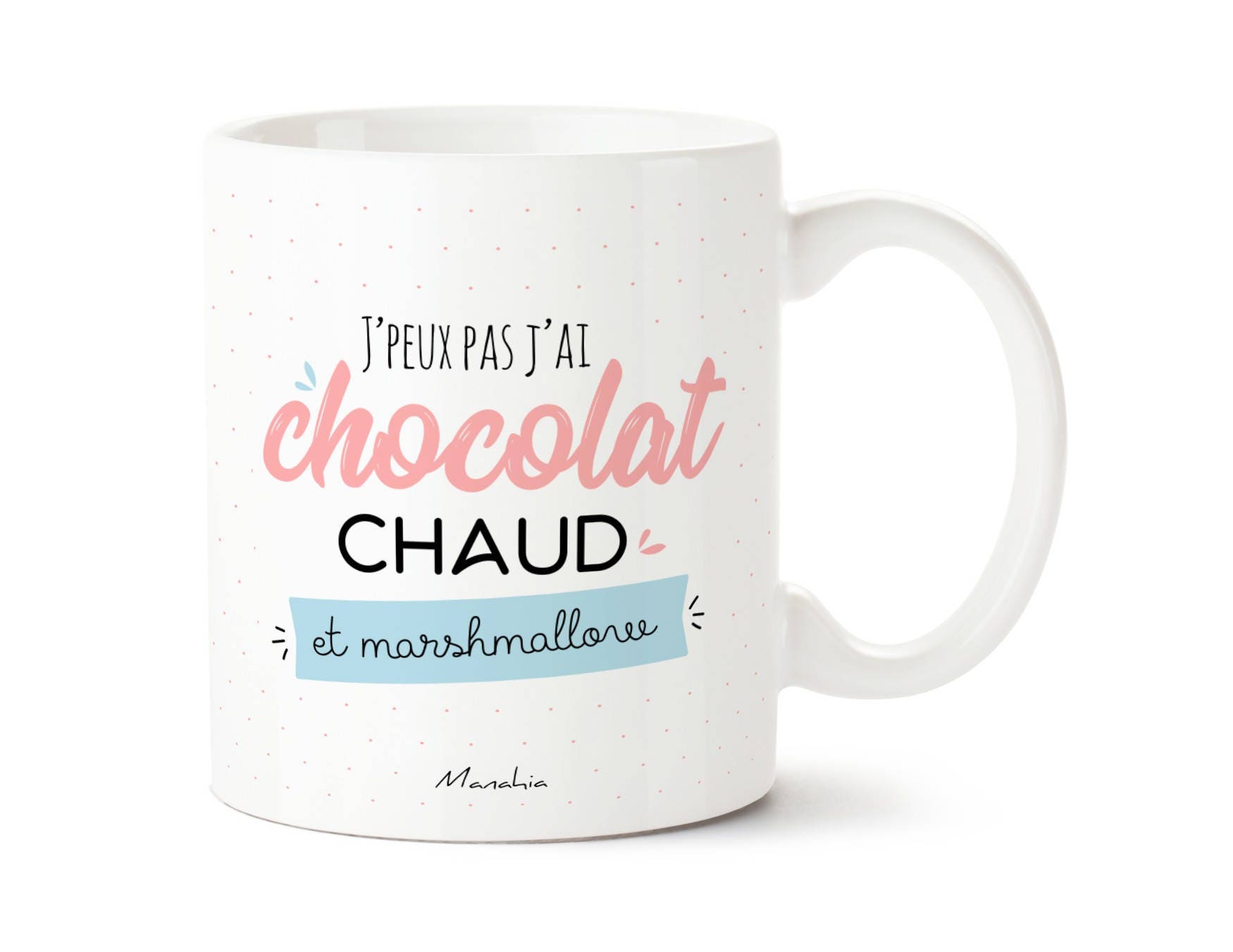 Mug J'peux Pas J'ai Chocolat Chaud et Marshmallow | Mug Ours, Noel, Cocooning, Cadeau Copine