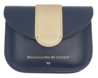 Porte monnaie - Mamounette de compet' - Cadeau personnalisé maman, cadeau fête des mères, porte-monnaie avec dorure