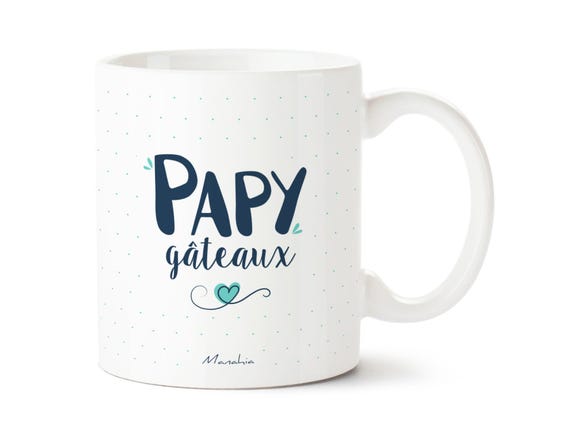 Mug Cadeau Mamie D'Amour Pour Toujours - Tasse Grossesse Imprimée France - 330ml Céramique - Avec Boîte Kraft