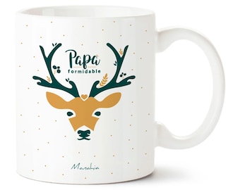 Mug papa - Papa formidable - Imprimé en France - Manahia - Cadeau papa, tasse papa, fête des pères, cadeau noël papa