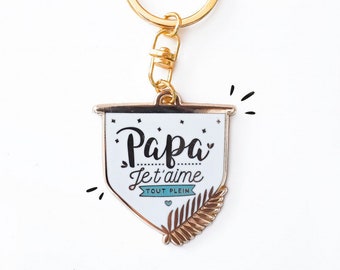 Porte-clés Papa je t'aime tout plein