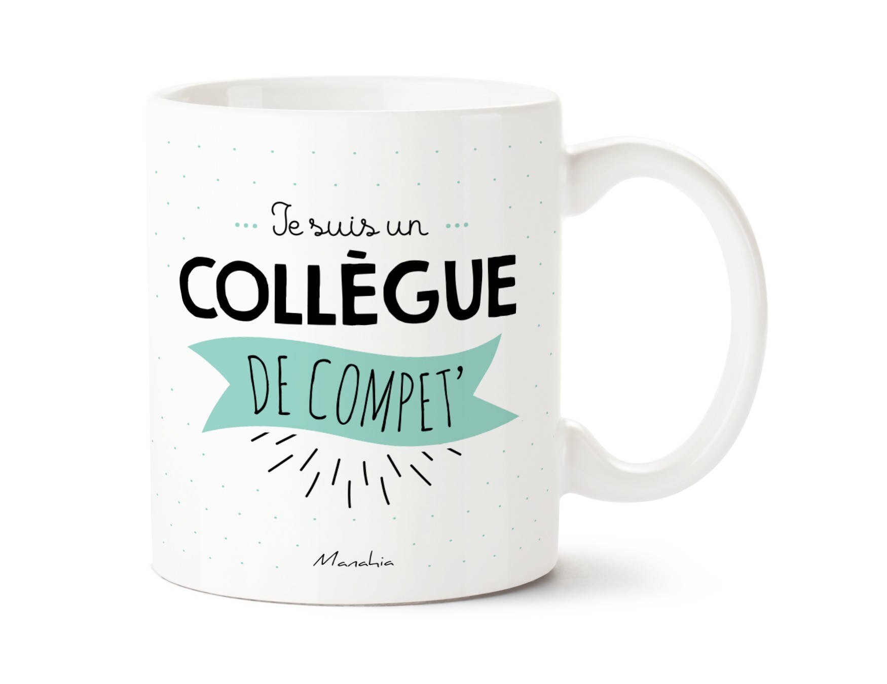 Mug Collègue Bleu | Je Suis Un de Compet' Mug Travail, Cadeau Travail