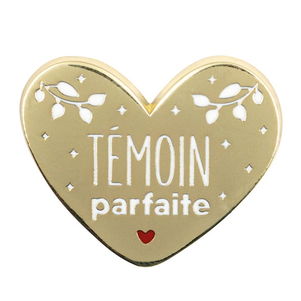 Pins - Témoin parfaite - Cadeau témoin de mariage - Demande témoin - cadeau evjf témoin - ma témoin