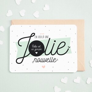 Carte à gratter Bébé est un garçon