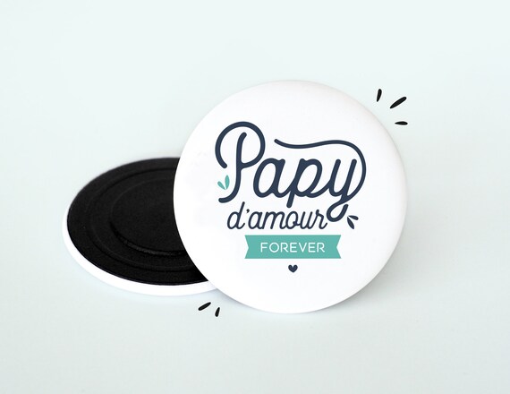 Magnet 56mm Papy bricoleur aimant frigo id/ée cadeau anniversaire no/ël f/ête des grand-p/ères