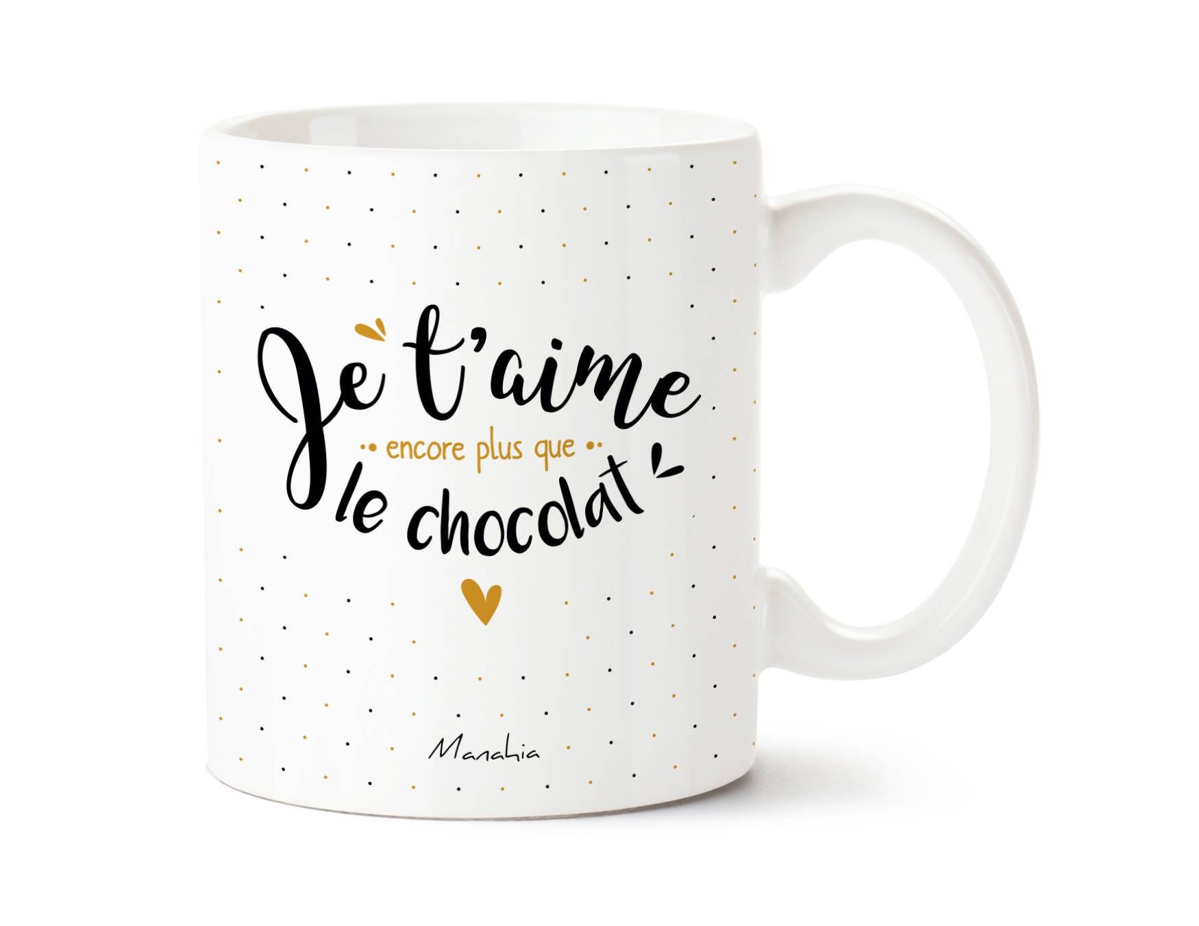 Mug Je T'aime Encore Plus Que Le Chocolat | Mug Saint Valentin, Cadeau Valentin