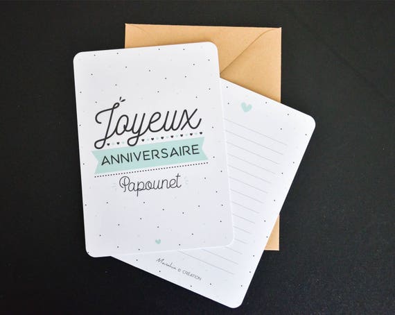 Carte Anniversaire Papa Joyeux Anniversaire Papounet Cadeau Etsy Carte Anniversaire Papa Joyeux Anniversaire Papounet Cadeau Etsy