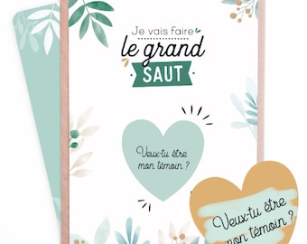 Manahia Carte à gratter témoin - Veux-tu être mon témoin ? Demande futur témoin - Annonce Mariage - Cadeau témoin - carte annonce témoin