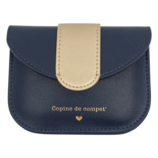 Porte monnaie - Copine de compet' - Cadeau personnalisé amie, meilleure copine, porte-monnaie avec dorure