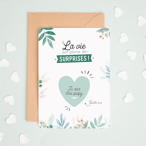 Manahia Carte à gratter papy - Tu vas être papy - Annonce grossesse, naissance - futur papy, grand père, grands parents - carte annonce papy