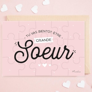 Puzzle Tu vas bientôt être grande soeur