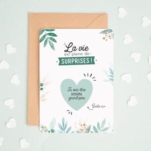 Manahia Carte à gratter  - Tu vas être arrière-grand-père - Annonce grossesse, naissance - futur arrière grand-père - bébé est en route