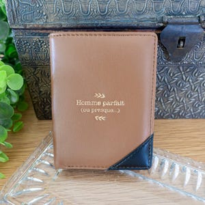 Porte monnaie - Homme parfait (ou presque) - cadeau personnalisé homme, porte carte homme, homme idéal