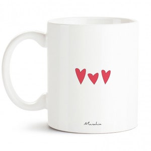 Mug je t'aime Je t'aime encore plus qu'à la folie Imprimé en France Manahia Cadeau Saint Valentin, mug chérie, mug chéri image 2